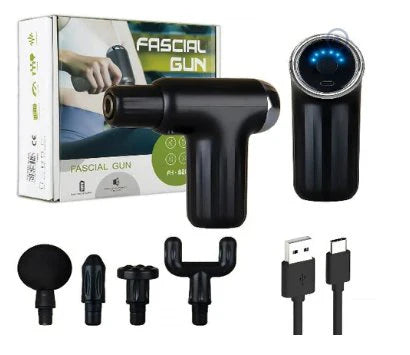 Muscle Massage Gun Pro with 4 Heads | Deep Tissue Percussion Massager for Athletes