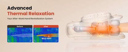 Hand & Palm Massager Pro | Electric Heated Hand Massager for Pain & Stress Relief