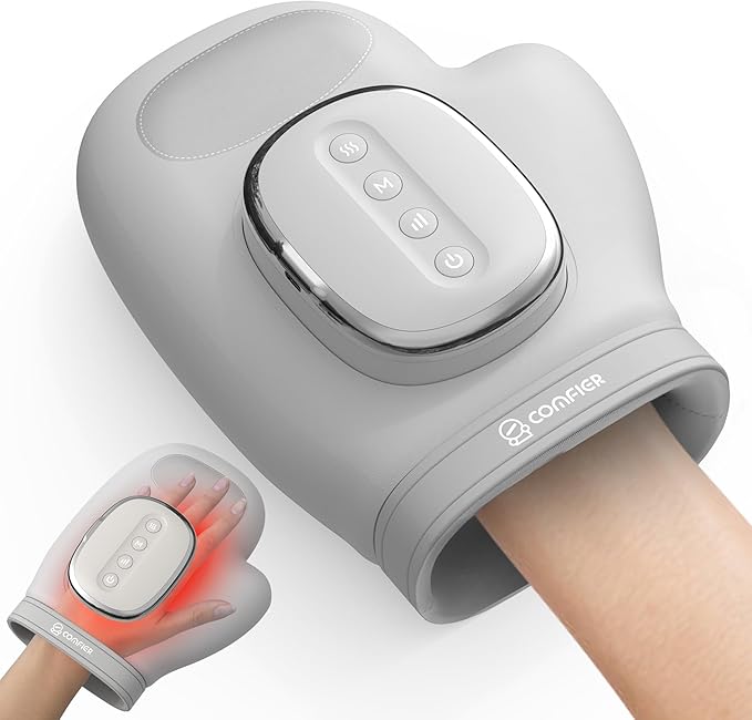 Hand & Palm Massager Pro | Electric Heated Hand Massager for Pain & Stress Relief